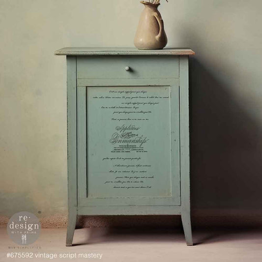 Redesign Decor Transfer - Mini - Vintage Script Mastery