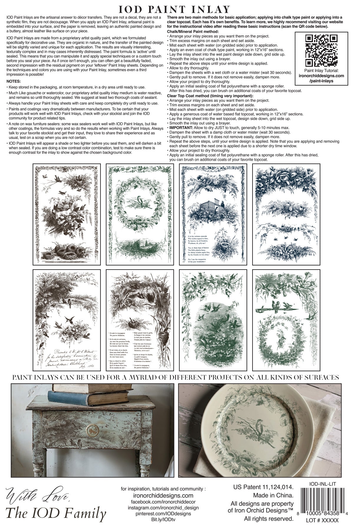 Iron Orchid Designs - Paint Inlay - Little Lark