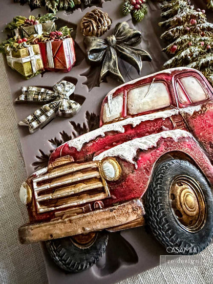 Decor Moulds® – Country Christmas Delivery – 1 pc, 5″x8″x8mm