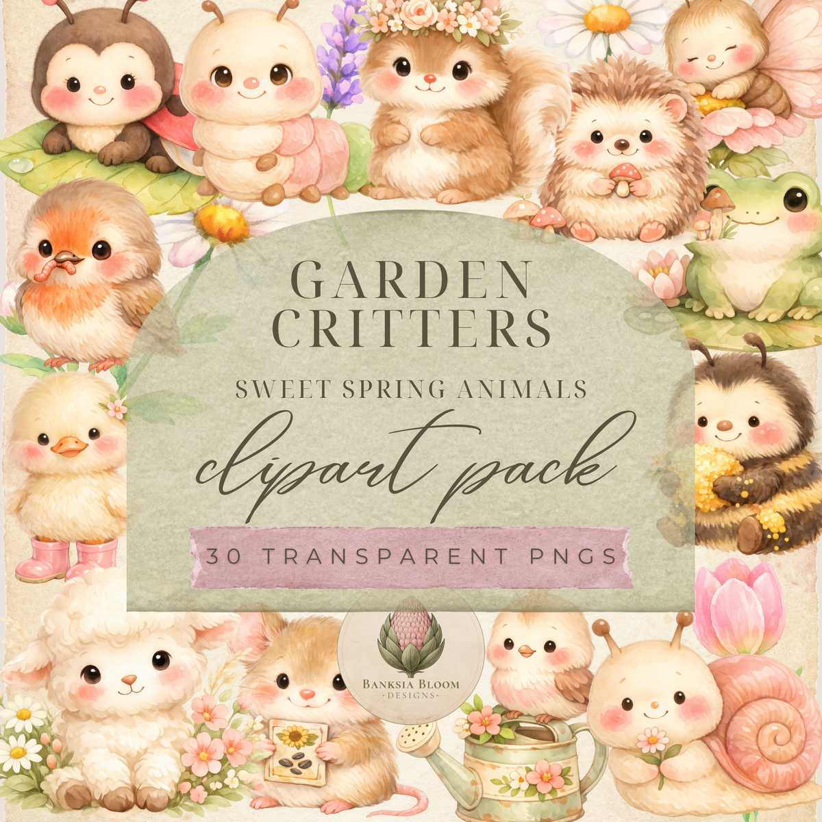Clipart Pack - Garden Critters