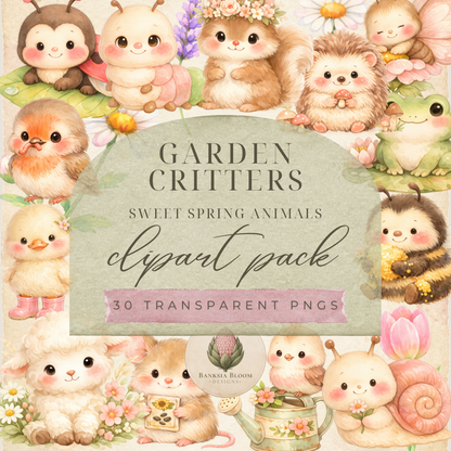 Clipart Pack - Garden Critters