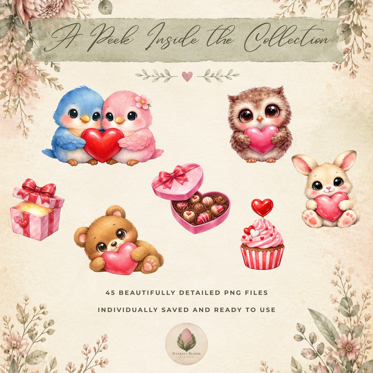 Clipart Pack - Paws & Hearts
