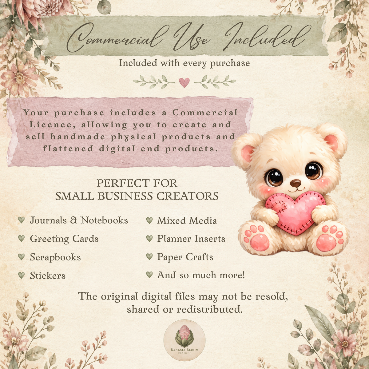 Clipart Pack - Paws & Hearts
