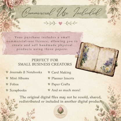 BBD - Printable Journal Pages - Hummingbird Garden