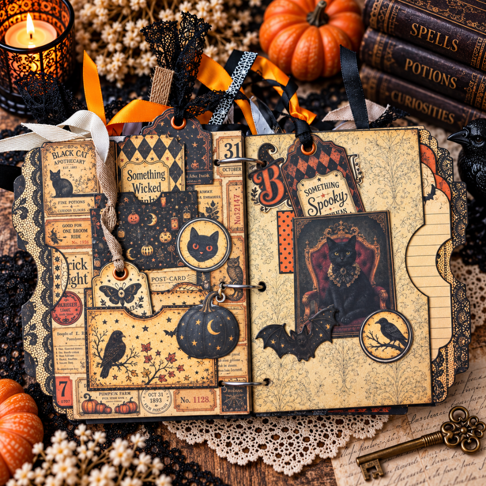 Book of Curiosities Printed Junk Journal Kit
