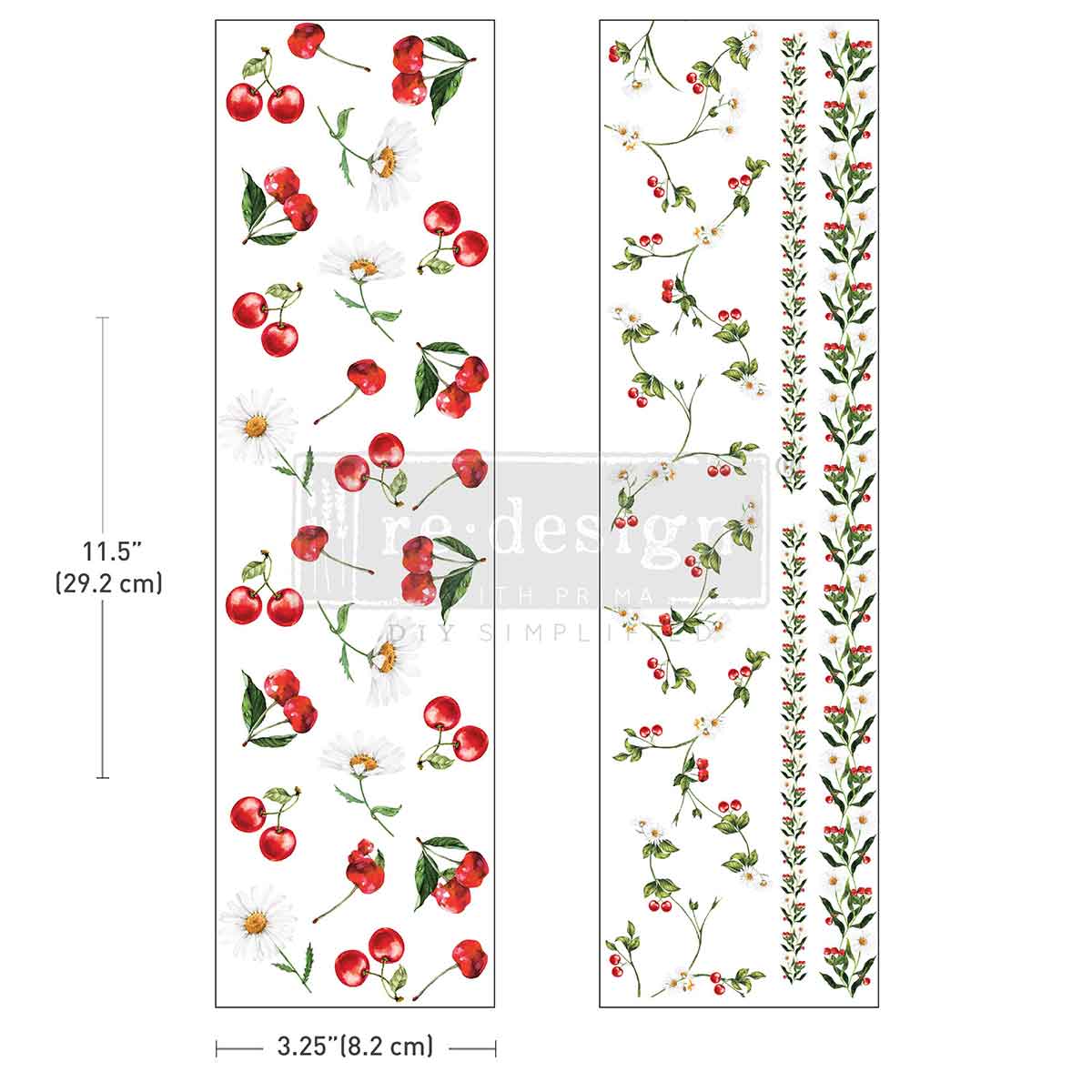 Redesign Decor Transfer - Luxe - Daisy Cherry Delight