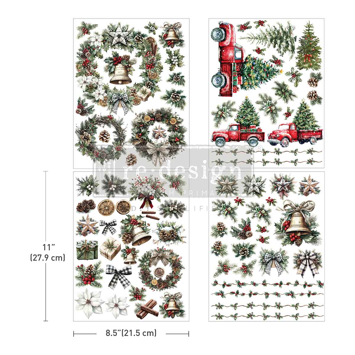 Middy Plus Transfers® – Home For The Holidays – 3 sheets + 1 bonus sheet, 8.5″x11″