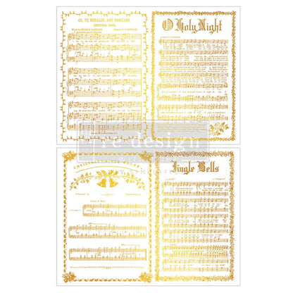 Middy Foil Transfers® Kacha – Yuletide Symphony – 2 sheets, 8.5″x11″