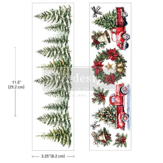 Luxe Transfers® – Hometown Holiday – 2 sheets, 3.25″x11.5″