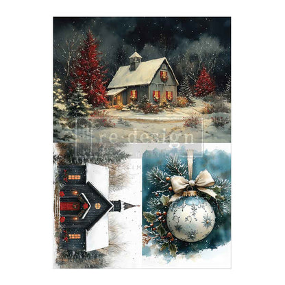 A4 Decoupage Fiber Pack – Silent Timber Memoirs – 2 sheets, 8.3″x11.7″ each