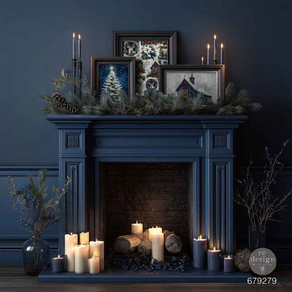 A3 Decoupage Fiber Pack – Hearth & Holly – 2 sheets, 11.7″x16.5″