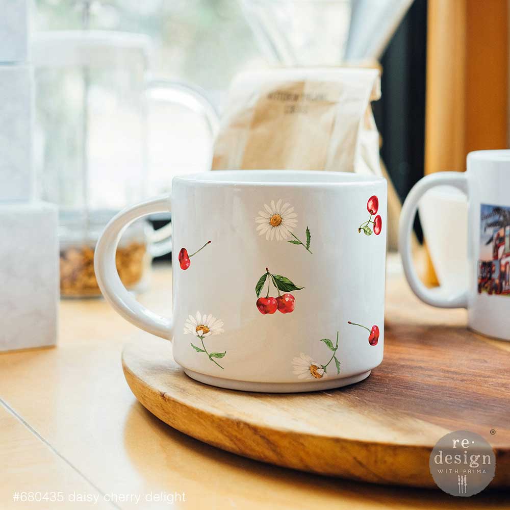 Redesign Decor Transfer - Luxe - Daisy Cherry Delight