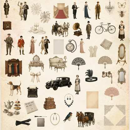 Clipart Pack - 1920s Manor House Vol. 1