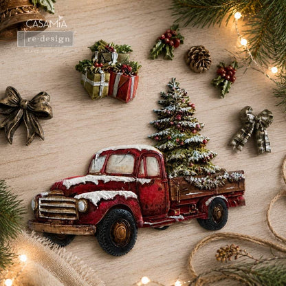 Decor Moulds® – Country Christmas Delivery – 1 pc, 5″x8″x8mm