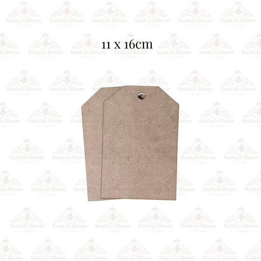 Blank - Classic Tag - Large - Set of 2 (11 x 16 cm)