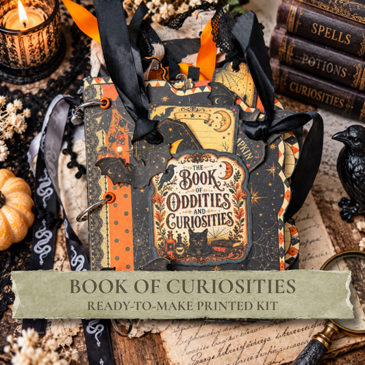 Book of Curiosities Printed Junk Journal Kit