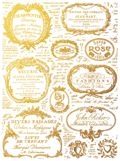 Iron Orchid Designs - Decor Transfer - Gilded Foil - Etiquettes