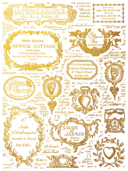 Iron Orchid Designs - Decor Transfer - Gilded Foil - Etiquettes