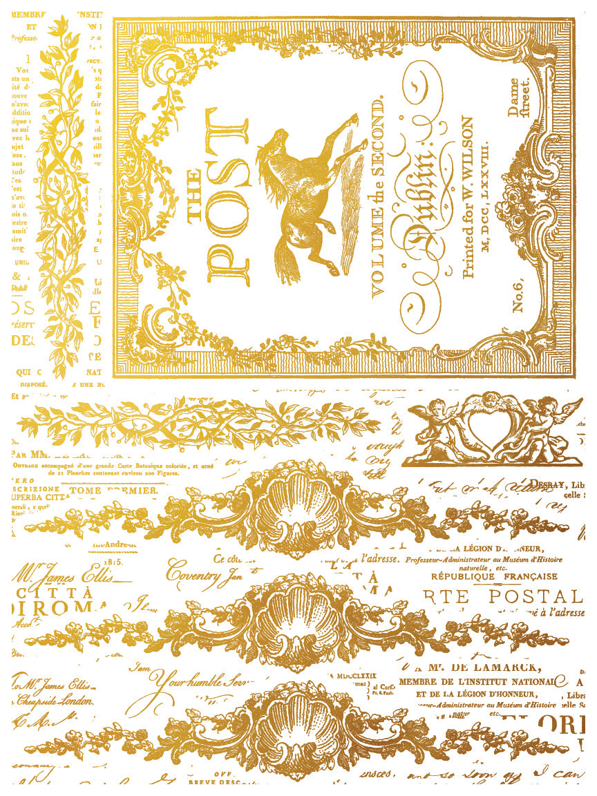 Iron Orchid Designs - Decor Transfer - Gilded Foil - Etiquettes