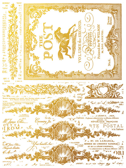 Iron Orchid Designs - Decor Transfer - Gilded Foil - Etiquettes