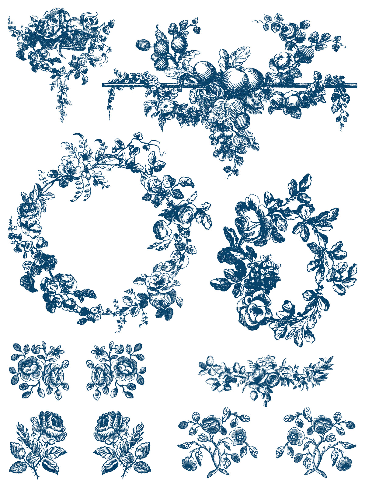 Iron Orchid Designs - Paint Inlay - Delft Traditions Azure