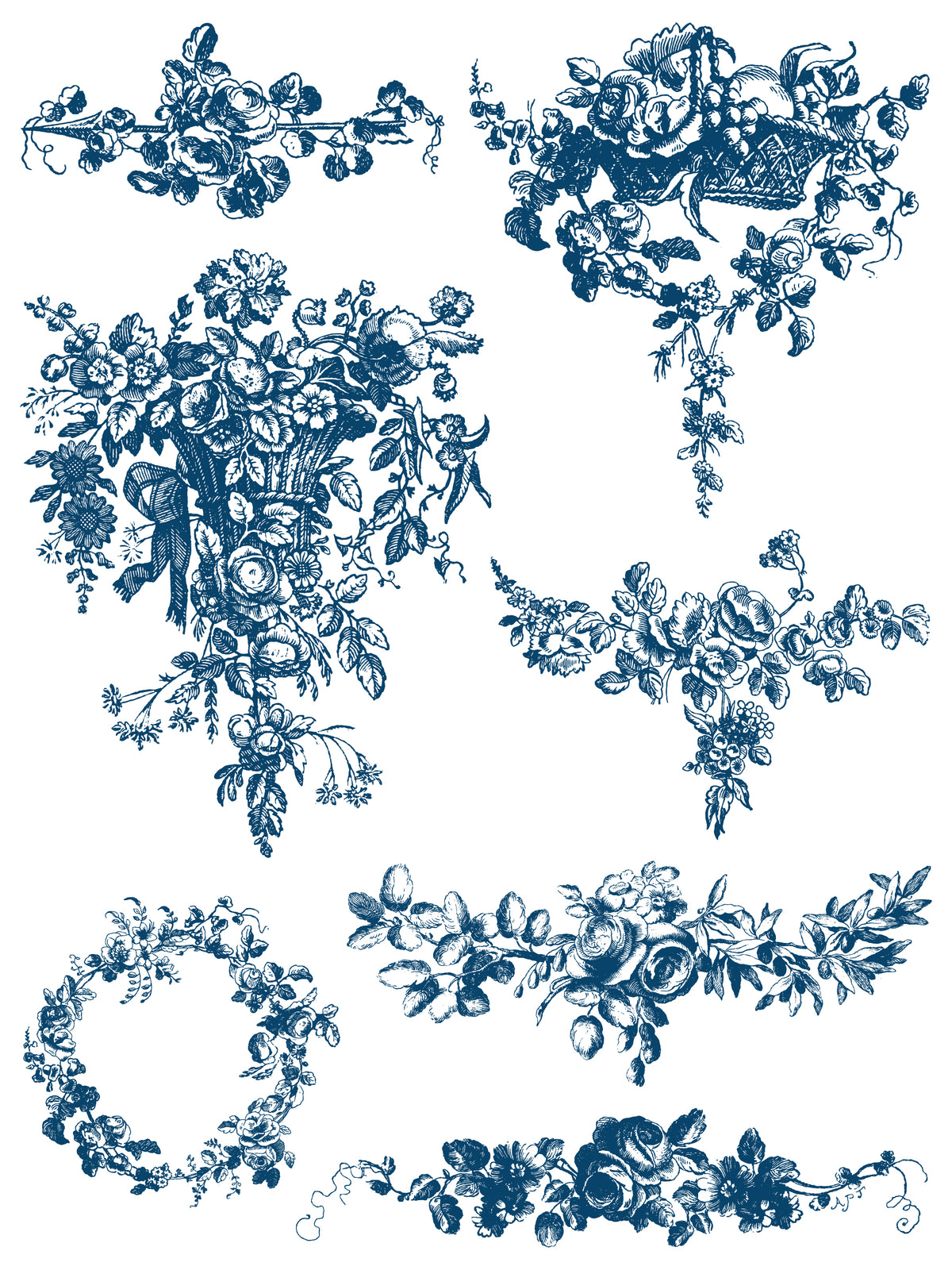 Iron Orchid Designs - Paint Inlay - Delft Traditions Azure