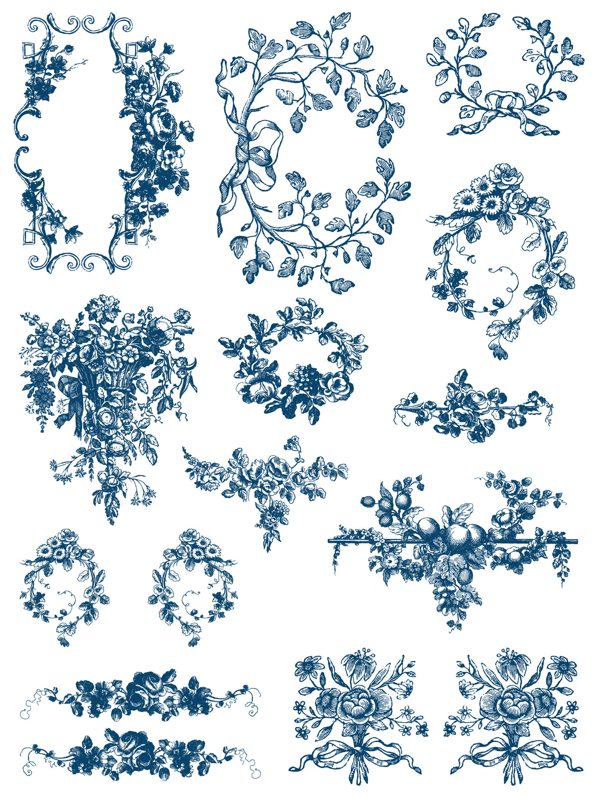 Iron Orchid Designs - Paint Inlay - Delft Traditions Azure