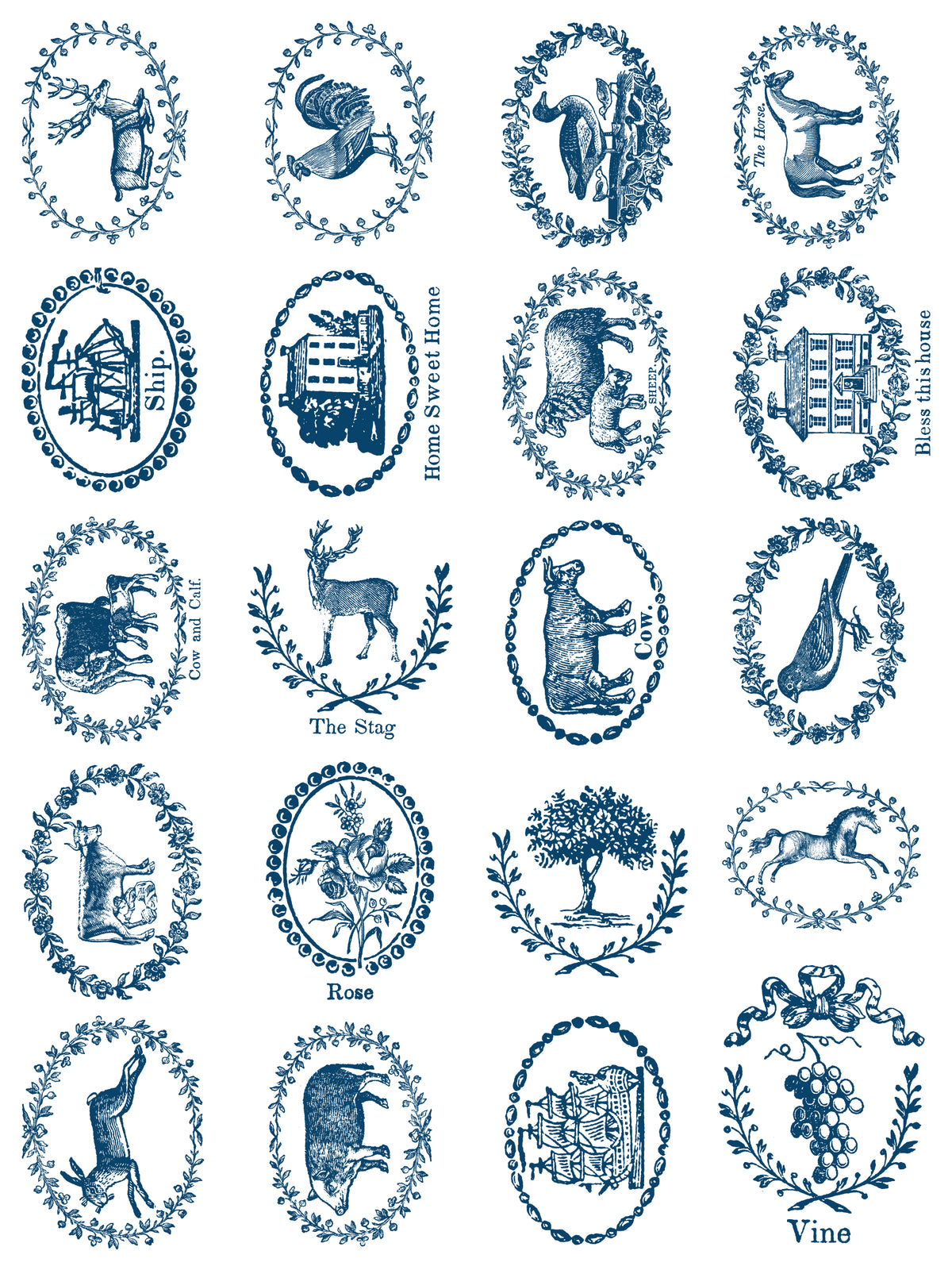 Iron Orchid Designs - Paint Inlay - Delft Traditions Azure