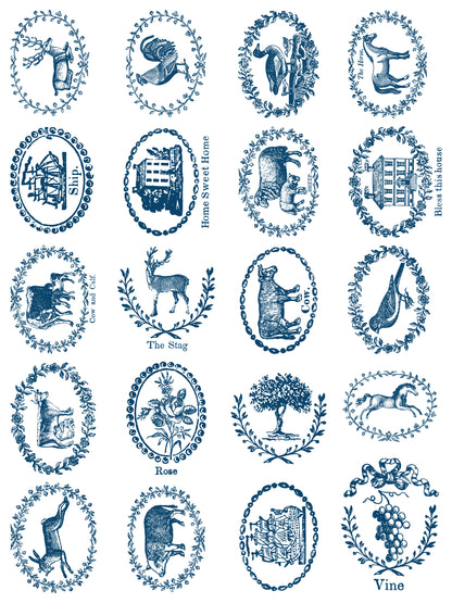 Iron Orchid Designs - Paint Inlay - Delft Traditions Azure