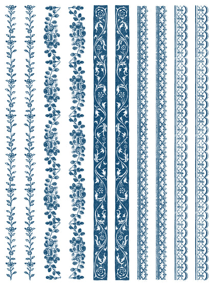 Iron Orchid Designs - Paint Inlay - Delft Traditions Azure