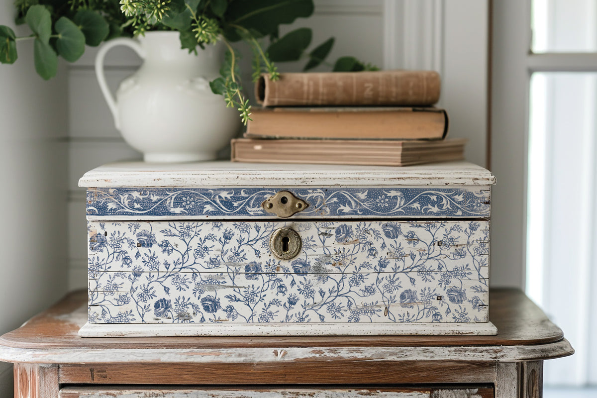 Iron Orchid Designs - Paint Inlay - Delft Traditions Azure