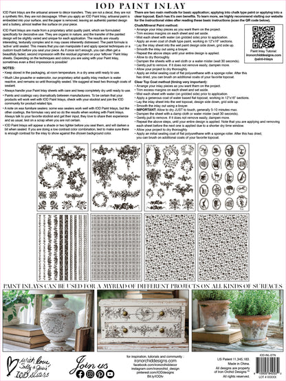 Iron Orchid Designs - Paint Inlay - Delft Traditions Noir