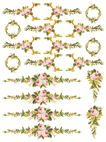 Iron Orchid Designs - Paint Inlay - Petit Fleur Pink