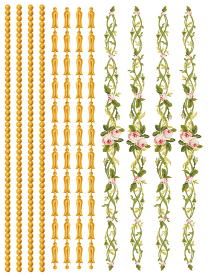 Iron Orchid Designs - Paint Inlay - Petit Fleur Pink