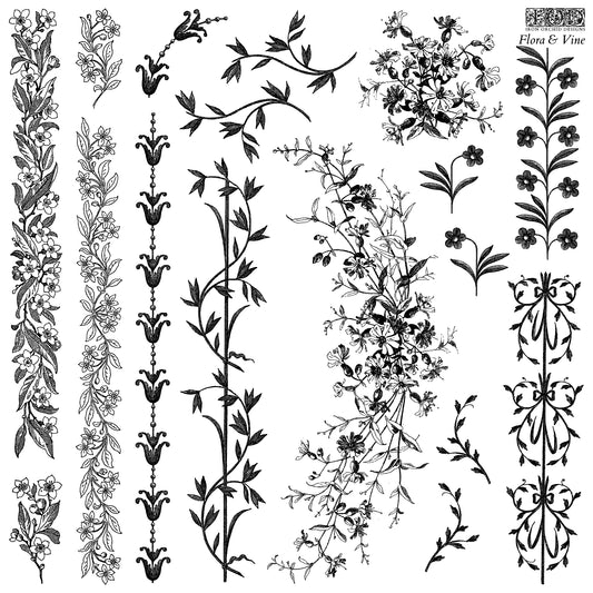 Iron Orchid Designs - Decor Stamp - Flora & Vine