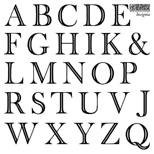 Iron Orchid Designs - Decor Stamp - Insignia Labels (6 x 6)