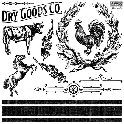 Iron Orchid Designs - Decor Stamp - Mercantile
