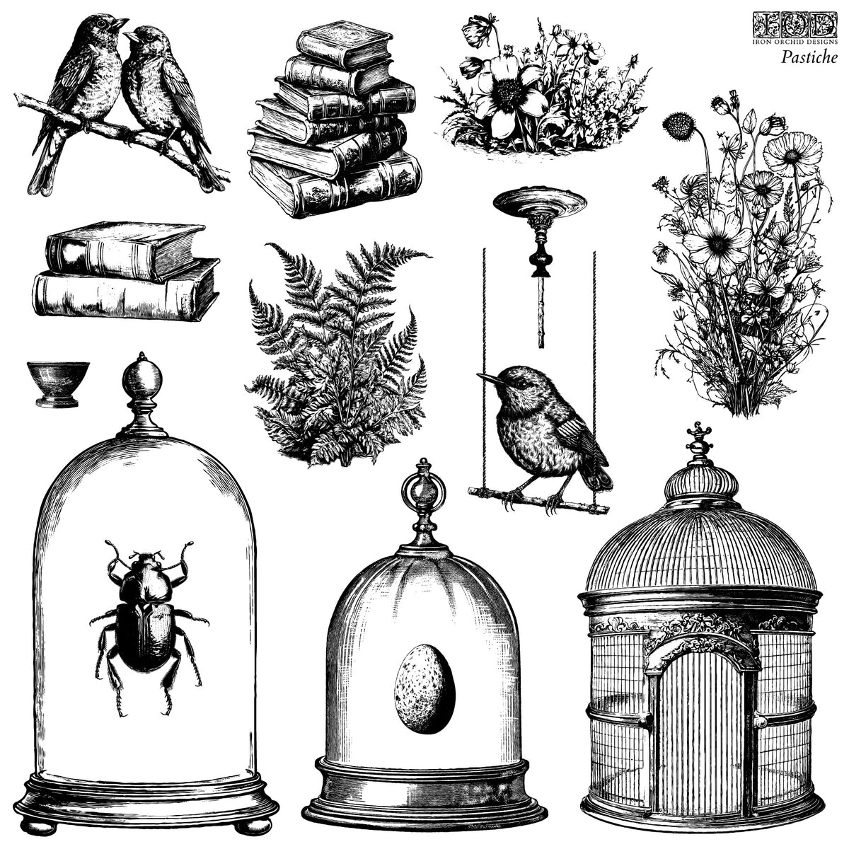Iron Orchid Designs - Decor Stamp - Pastiche