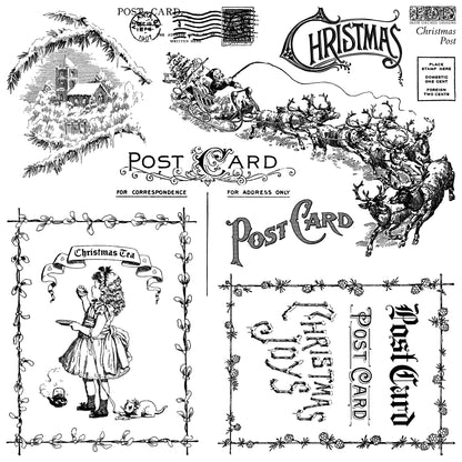 Iron Orchid Designs - Decor Stamp - Christmas Post