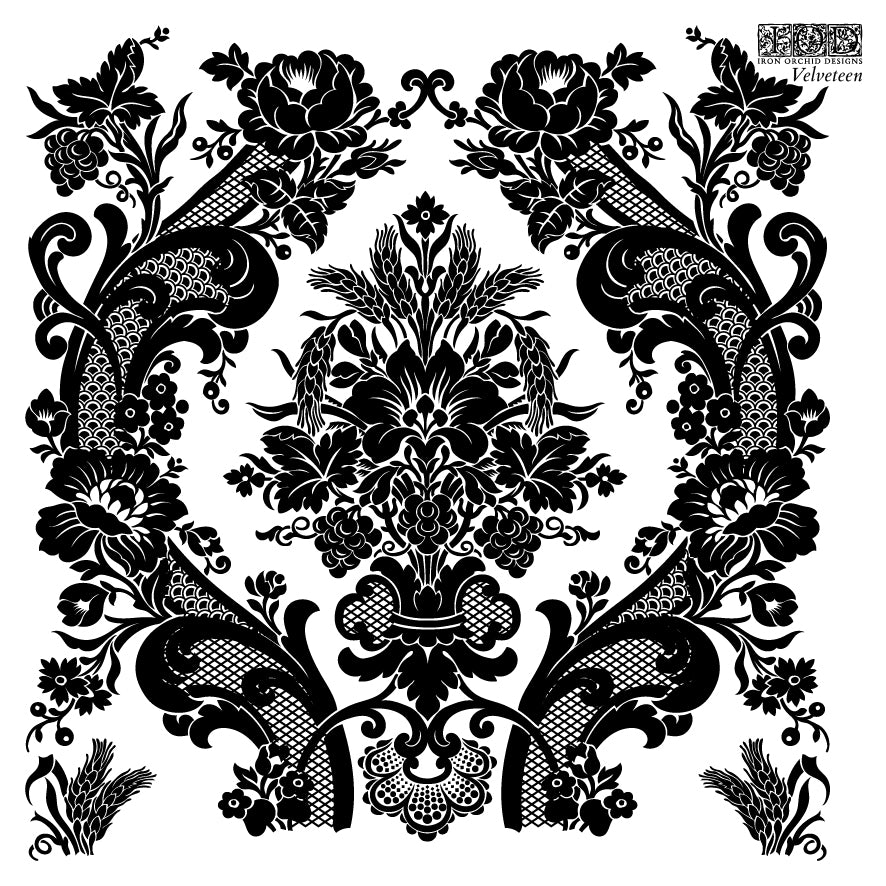 Iron Orchid Designs - Decor Stamp - Velveteen (6 x 6)