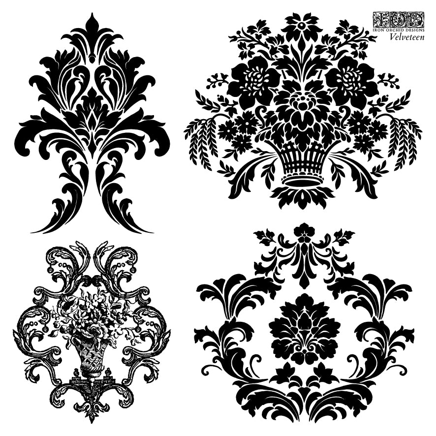 Iron Orchid Designs - Decor Stamp - Velveteen (6 x 6)