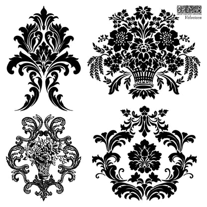 Iron Orchid Designs - Decor Stamp - Velveteen (6 x 6)