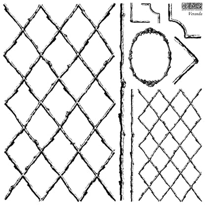 Iron Orchid Designs - Decor Stamp - Veranda