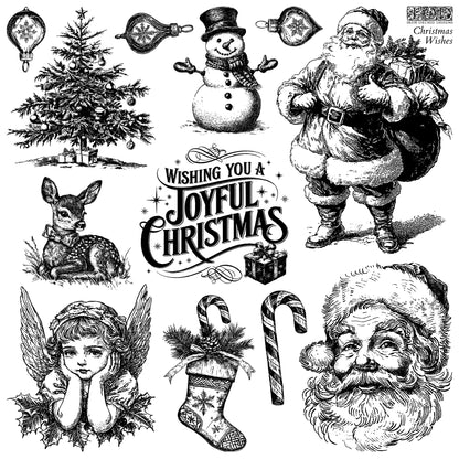 Iron Orchid Designs - Decor Stamp - Christmas Wishes