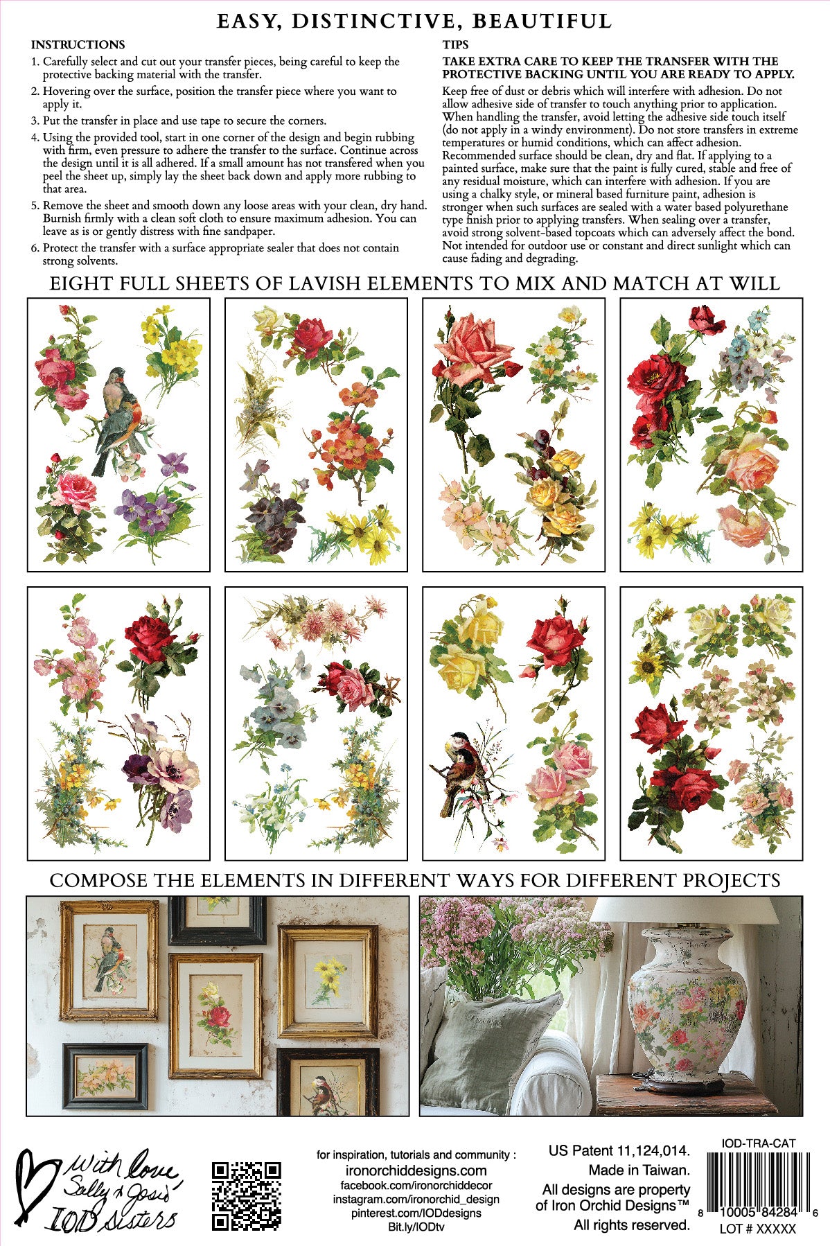 Iron Orchid Designs - Decor Transfer - Catharina