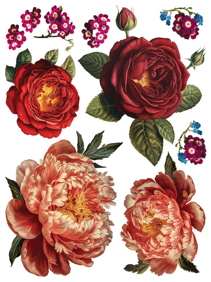 Iron Orchid Designs - Decor Transfer - Collage De Fleurs