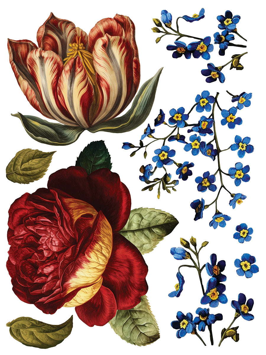 Iron Orchid Designs - Decor Transfer - Collage De Fleurs