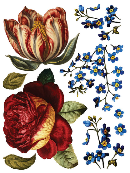Iron Orchid Designs - Decor Transfer - Collage De Fleurs