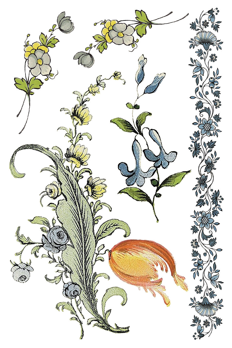 Iron Orchid Designs - Decor Transfer - Fairytale Florals