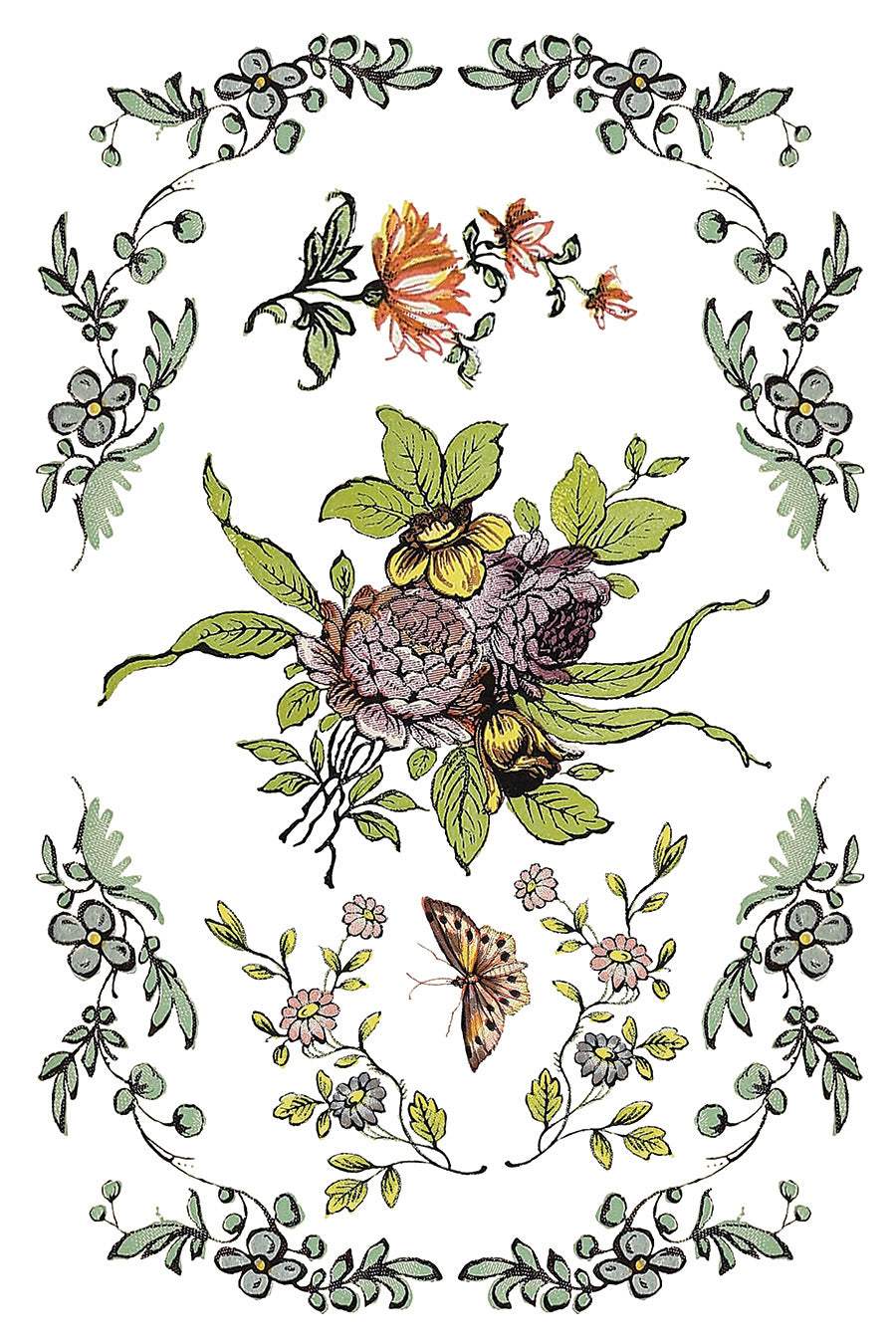 Iron Orchid Designs - Decor Transfer - Fairytale Florals
